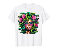 Medusa Hippie Psychedelic Snakes Greek Mythology Camiseta