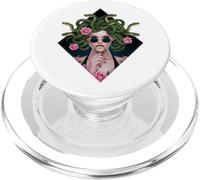 Medusa Hippie Psychedelic Snakes Greek Mythology Feminist PopSockets PopGrip para MagSafe