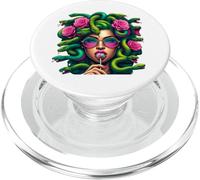 Medusa Hippie Psychedelic Snakes Greek Mythology PopSockets PopGrip para MagSafe
