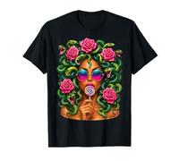 Medusa Lollipop Greek Mythology Goddess Roses Camiseta