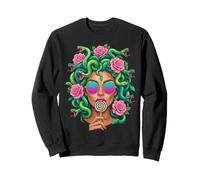 Medusa Lollipop Greek Mythology Goddess Roses Sudadera