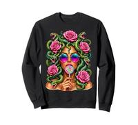 Medusa Lollipop Greek Mythology Goddess Roses Sudadera