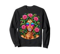 Medusa Lollipop Greek Mythology Goddess Roses Sudadera
