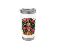 Medusa Lollipop Greek Mythology Goddess Roses Vaso térmico de acero inoxidable de doble pared
