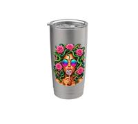 Medusa Lollipop Greek Mythology Goddess Roses Vaso térmico de acero inoxidable de doble pared