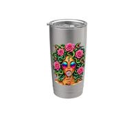Medusa Lollipop Greek Mythology Goddess Roses Vaso térmico de acero inoxidable de doble pared