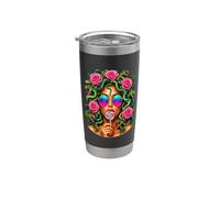 Medusa Lollipop Greek Mythology Goddess Roses Vaso térmico de acero inoxidable de doble pared