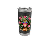 Medusa Lollipop Greek Mythology Goddess Roses Vaso térmico de acero inoxidable de doble pared