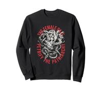 Medusa Mitología Griega Divertido Feminista Feminismo Vintage Sudadera