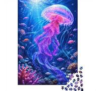 Medusa Océano Coral 1000 Piezas para Adultos Mini Puzzle Challenge | 38x26cm Cartón Decoración Interior Corte Preciso Regalo Amigo Relajación