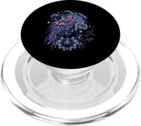 Medusa Psicodélica, Gato. Jelly Fish Mundo Marino Místico PopSockets PopGrip para MagSafe