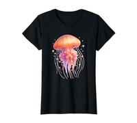Medusa Retro Arco Iris mar océano Amante Hombres Mujeres niños Camiseta gráfica económica, Mujer, Negro, S
