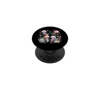 Medusa Retro Arco Iris mar océano Amante Hombres Mujeres niños PopSockets PopGrip Adhesivo