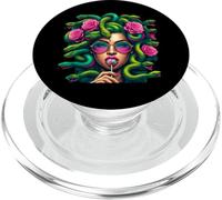 Medusa Snakes Roses Lollipop Floral Greek Mythology PopSockets PopGrip para MagSafe