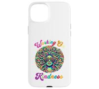 Medusa Working on Kindness Pun Sunglasses Greek Mythology Carcasa para iPhone 15 Plus