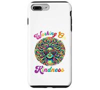 Medusa Working on Kindness Pun Sunglasses Greek Mythology Carcasa para iPhone 7 Plus/8 Plus