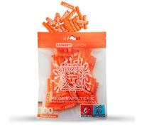 Medusafilters® 100 unidades de 6 mm de diámetro Slim Premium Filtros de carbón activo con tapas de fibra vegana y carbón activo de coco | Filtros con 25 mm de longitud fabricado en Alemania (EDICIÓN