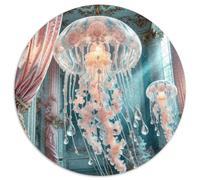 Medusas 1.000 Piezas, Puzzle, Puzzle Adultos Aliviar El Estrés, Mascotas Marinas Rompecabezas Redondo, Juegos Intelectuales, Arte del, Juego, (67.5x67.5cm)
