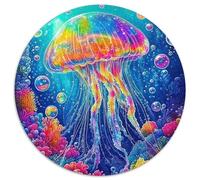 Medusas Puzle Juguete EduGatoivo Decoración Familiar 1000 Piezas Marine Life Rompecabezas Familiar Juego De Habilidad para Adultos Y Niños 1000pcs (67.5x67.5cm)