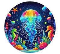 Medusas Puzzle Desafíos Divertidos Decoración Familiar 1000 Piezas Juguetes Desafiantes Marine Life Puzle Entretenimiento Creativo para Adultos 1000pcs (67.5x67.5cm)