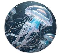 Medusas Rompecabezas Redondo De 1000 Piezas Creativo Animales marinoseses Juegos Intelectuales Juguetes De Descompresión para Adultos 1000pcs (67.5x67.5cm)