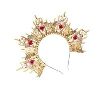 Medusas - Tocado de tiaras doradas, coronas, disfraz mítico, accesorio de moda para mujeres de moda, suministros de fiesta de Halloween