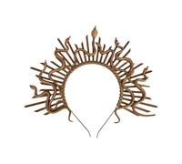 Medusas - Tocado dorado de serpiente, disfraz mítico, accesorio de moda para mujeres de moda, suministros de fiesta de Halloween