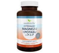 Medverita Citratos de Magnesio y Potasio + P-5-P - 100 Cápsulas