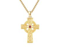 MEDWISE Collar de Plata de Ley 925 Viking Cruz Celta Cadena Flecha Daga Colgante Amuleto Joyas para Hombre Hijo Niño Mujer Unisex, Plata Esterlina