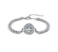 MEDWISE Thor Martillo Pulsera S925 Plata de Ley Vikingo/Árbol de la Vida/Valknut/Celtic Mjölnir Pulsera 7+2 pulgadas Acero Inoxidable Colgante Ajustable Vikingo Regalo Joyas para Mujer Unisex Regalo