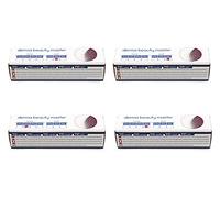 MedX5 (Upgrade 2020) Set (0,25 mm + 0,5 mm + 1 mm + 1,5 mm) Dermaroller, 540 Agujas de Acero Inoxidable, Derma Roller contra Cicatrices Profundas y Celulitis severa, AED-Z-Schild-R, 4 Unidades