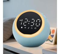 Mee 2ou Despertador Digital con Ruido Blanco, Luz Nocturna y Temporizador, Máquina de Ruido Blanco con 25 Sonidos Naturales, Pantalla Regulable y Volumen para Bebé, Infantil, Niños, Adultos