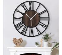 Mee 2ou Reloj De Pared De Diseño Moderno Y Vintage, Silencioso Sin Tic-TAC, Reloj De Pared Grande Salón, Disponible En 34 cm, 40 cm, 50 cm, 60 cm, 80 cm, Ideal para Ideal para Salon Cocina Oficina