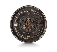 Mee 2ou Reloj de Pared Grande con Engranajes en Movimiento, 50 cm Estilo Vintage Industrial Steampunk, Reloj Decorativo para Salón, Oficina, Chimenea o Cocina