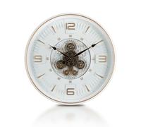 Mee 2ou Reloj de Pared Grande con Engranajes en Movimiento, 50 cm Estilo Vintage Industrial Steampunk, Reloj Decorativo para Salón, Oficina, Chimenea o Cocina