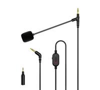 MEE audio ClearSpeak Cable universal para auriculares con micrófono Boom, negro (CBL-BM-BK), 1,8 m