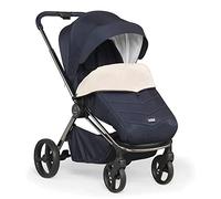 Mee-go Pure - Cochecito y capazo | Suspensión todo terreno, ruedas a prueba de pinchazos, plegado compacto con una sola mano, accesorios incluidos, azul verdadero