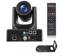 Meeasier Cámara NDI, cámara PTZ de transmisión en vivo 20X para iglesia, conferencia y producción en vivo, cámara de transmisión en vivo NDI HX 4.6 (negro)