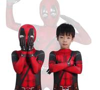 meec 2024 Halloween Heroes Jumpsuit Cosplay Costume 3D Print Bodysuit Heroes Jumpsuit Outfit with Headwear for Boys Outfits with Headwear Cosplay Costume Bodysuit for Kids Boys (170)