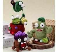 Meecaa Kit de ganchillo de cactus suculentas para principiantes, adultos y profesionales, kit de ganchillo, accesorios, regalo creativo ideal para los amantes de las manualidades, incluye tutorial en
