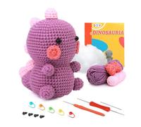 Meecaa Kit de ganchillo para perros, para principiantes, adultos y profesionales, kit de ganchillo, accesorios, regalo creativo ideal para los amantes de las manualidades, incluye tutorial en video
