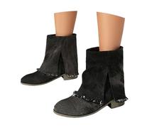 MEECHI Botines Vaqueros Botas Vintage Western For Mujer Botines De Tacón For Primavera De 2026 Botas De Tallas Grandes For Mujer Zapatos Casuales De Caña Ancha Y Sin Cordones por Rodeos(42 EU)