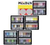 MEEDEN 100 colores conjunto de pintura acríacrí, tubos de 0.41 fl Oz /12ml de pigmentos ricos en cuerpo pesado, paquete de pinturas de arte no tóxico