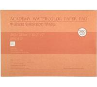 MEEDEN 10X7" almohadilla de acuarela, 20 hojas (140lb/300gsm), superficie lisa 100% algodón almohadilla de acuarela, prensa caliente, papel libre de ácido, cuaderno de cuaderno de arte