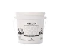 MEEDEN Blanco Pintura Acrílica : 1L Heavy Body Gloss No Tóxico - Pintura Acrílica Impermeable y resistente a la luz, para Lienzos, Madera,Piedras para Profesionales Artistas - Titanium White