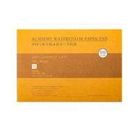 MEEDEN Bloque de papel de acuarela de algodón de 5 x 7 pulgadas, papel de acuarela de superficie texturizada, grano áspero, 140 libras/300 g/m², 20 hojas para pintar y dibujar, húmedo, medios mixtos