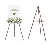 MEEDEN Caballete de madera para letrero de boda: trípode de madera para tablero de póster - caballete de exhibición de pie para tablero de bienvenida