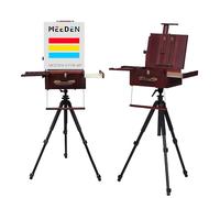 MEEDEN Caballete Plein Air: Caballete Francés, Trípode de Viaje de Aluminio con Bolsa de Transporte de Nylon, Soporte de Trípode para Mostrar Pinturas al Aire Libre