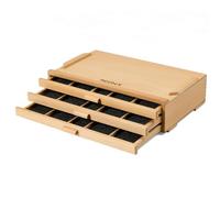 MEEDEN Caja de almacenamiento de 3 cajones para herramientas de artista