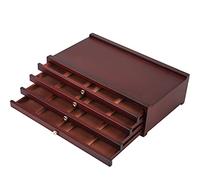 MEEDEN Caja de Almacenamiento de Madera de 4 Cajones, Organizador Multifuncional Portátil de Haya Con Compartimentos para Pasteles, Lápices, Bolígrafos y Brochas